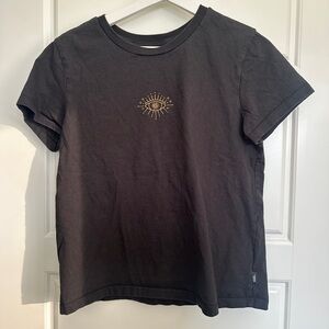 Vans Celestial Black Tee with Gold Eye Design